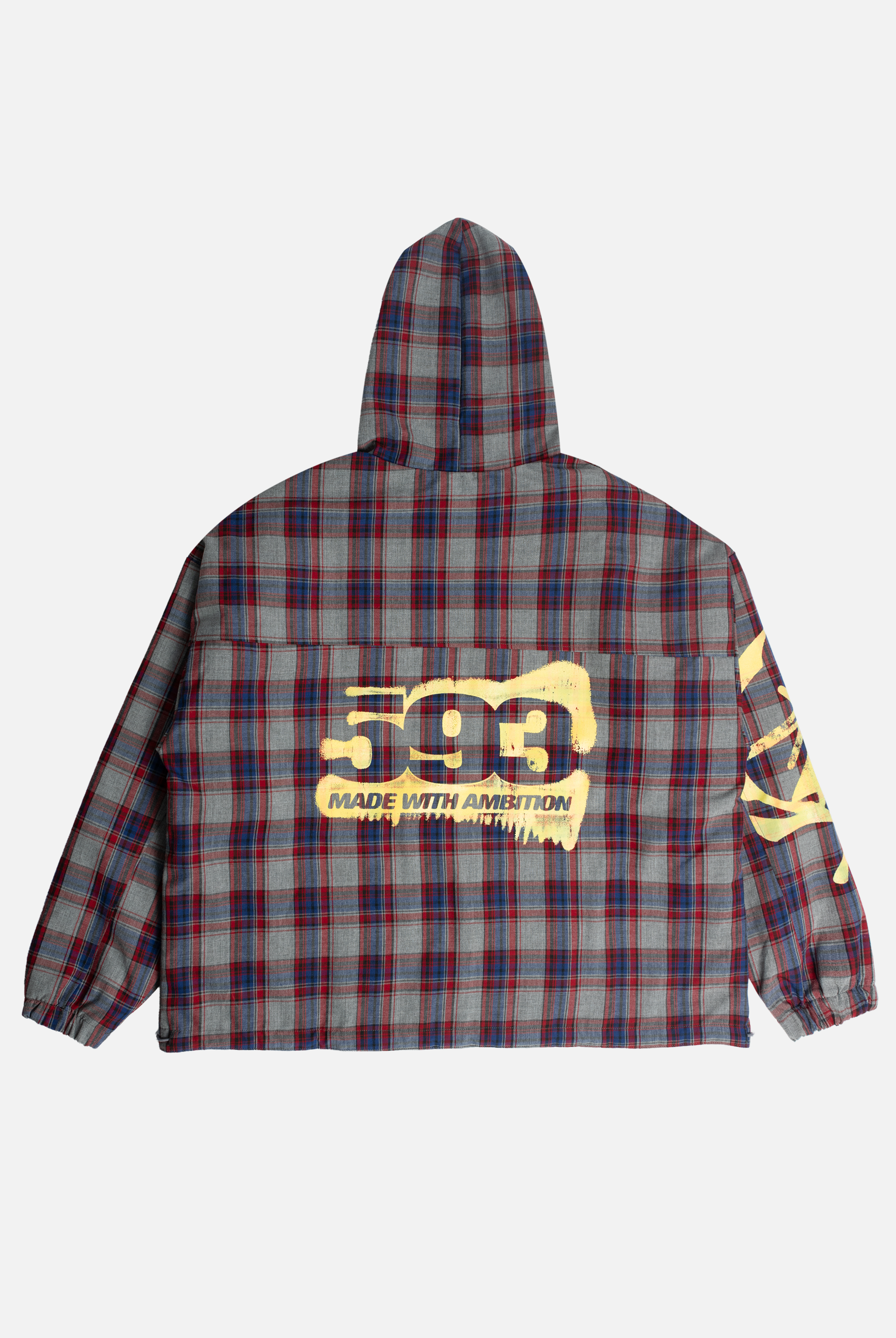 TARTAN HOODIE YELLOW (REVERSIBLE) (Limited to 15)