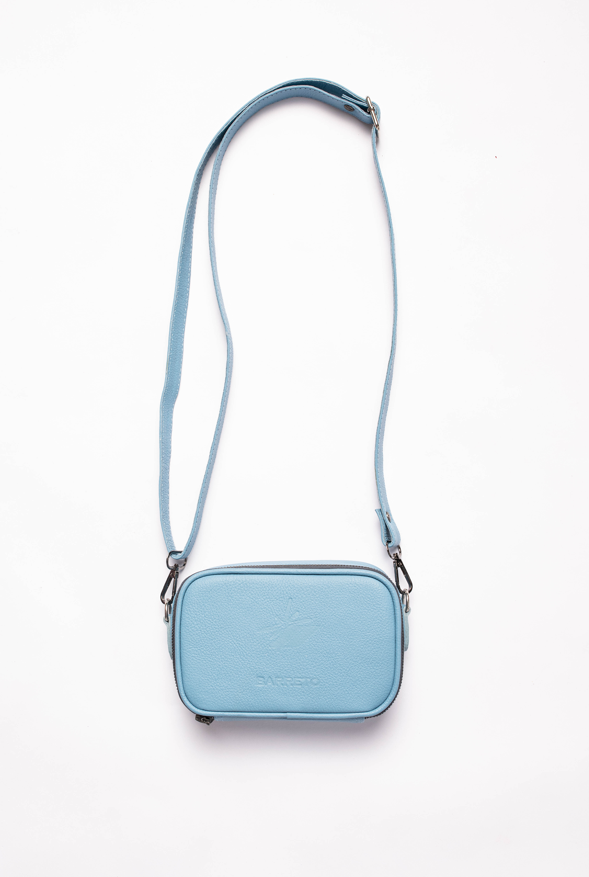 SHOULDER BAG - BABY BLUE (100% LEATHER)
