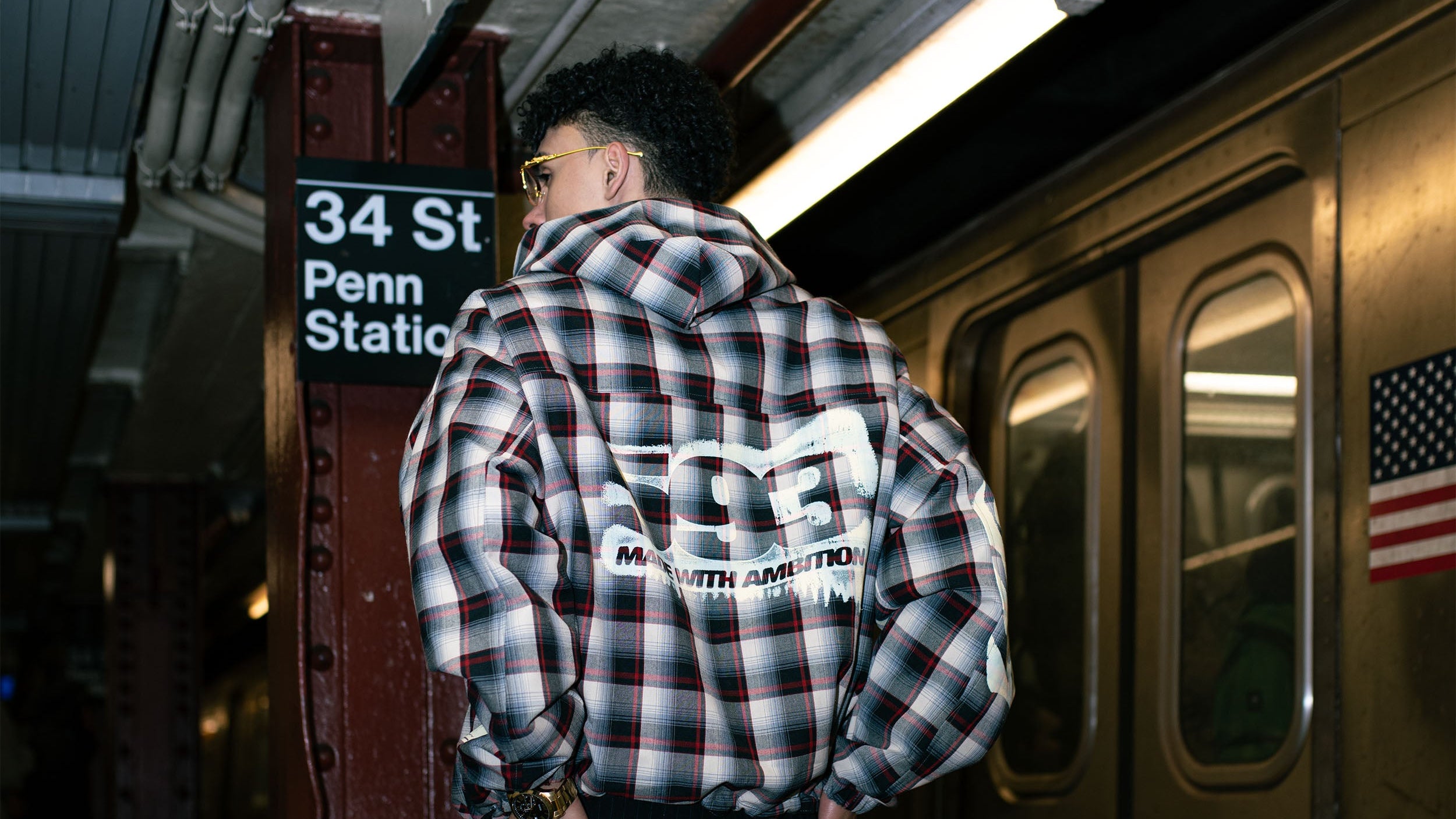 TARTAN HOODIE BEIGE (REVERSIBLE) (Limited to 15)