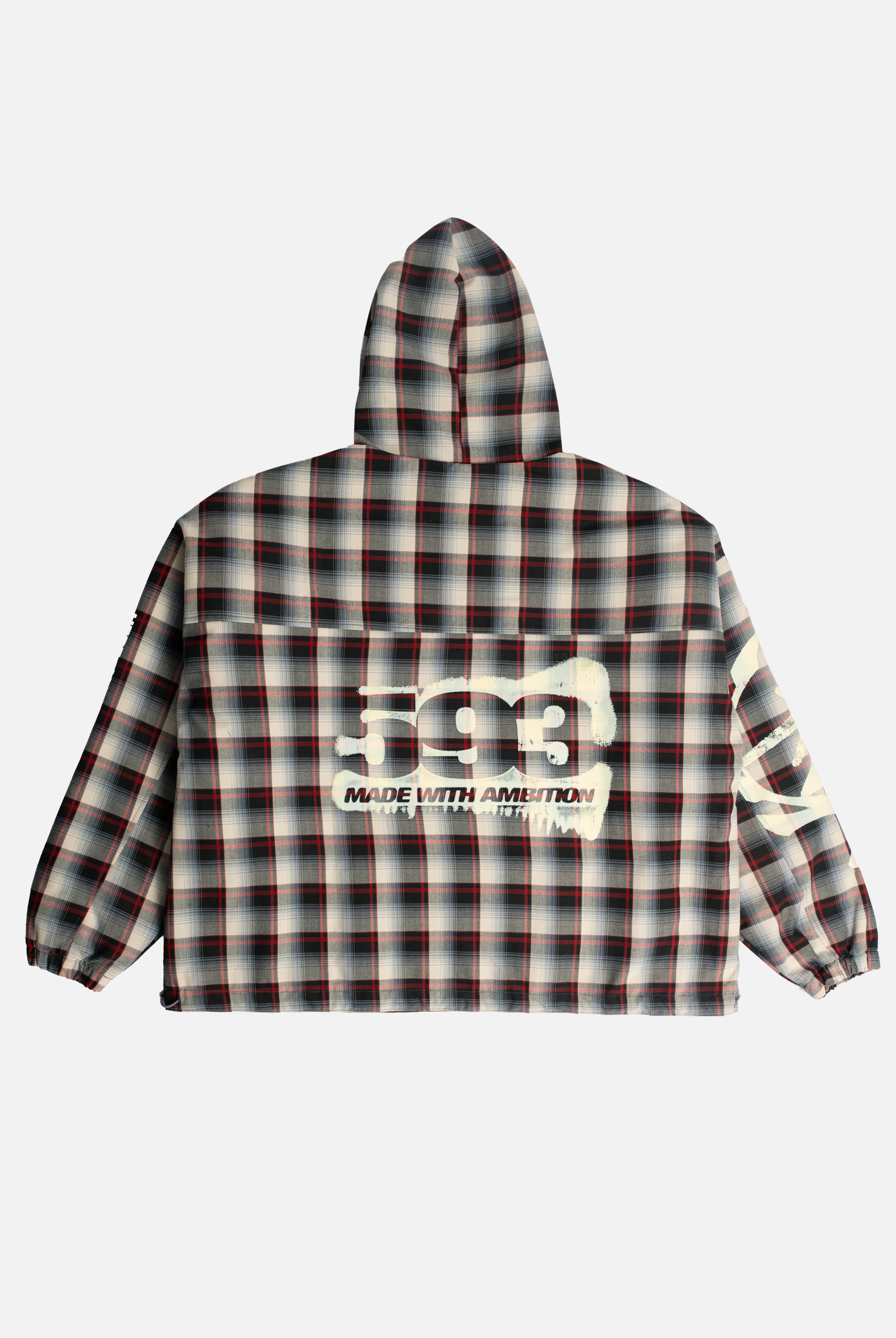 TARTAN HOODIE BEIGE (REVERSIBLE) (Limited to 15)