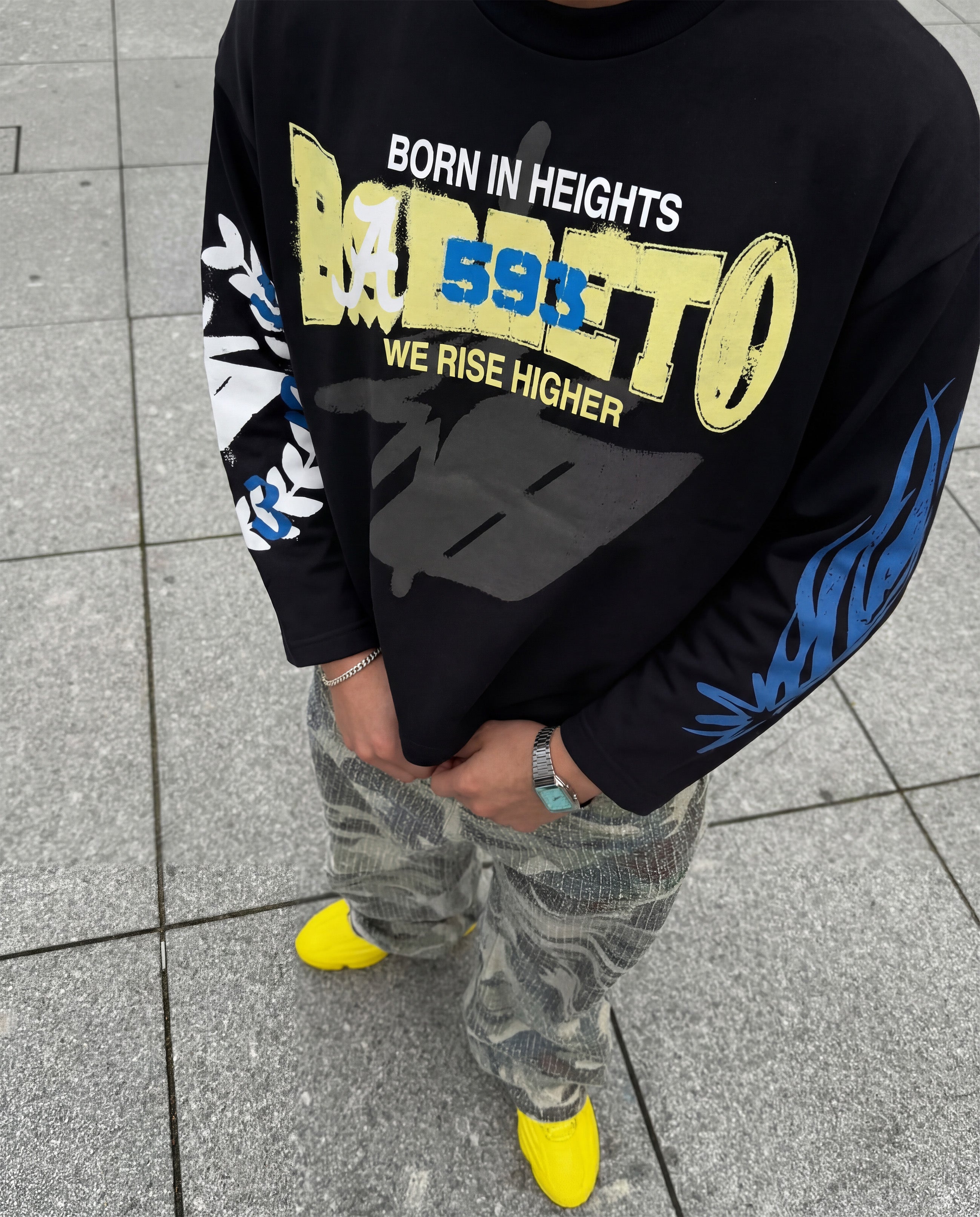 BLACK 593 CREWNECK